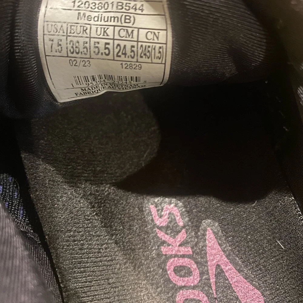 Brooks Ghost 15 Women's Shoes in Purple and Black-Size 7.5 - Picture 7 of 8